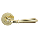 Manilla roseta redonda en Aluminio R-410 dorado