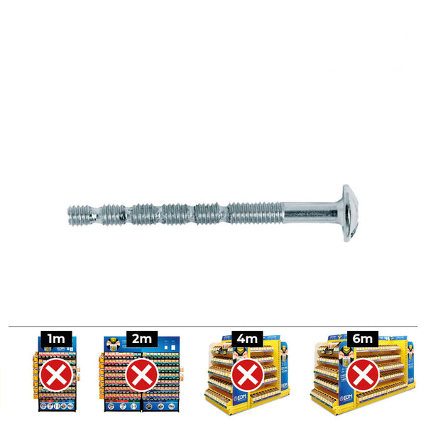 Caja 250 Unid, Tornillo Tirador Multilargo Din/Ref Tirm Ø4X45Mm Niquelado Celo