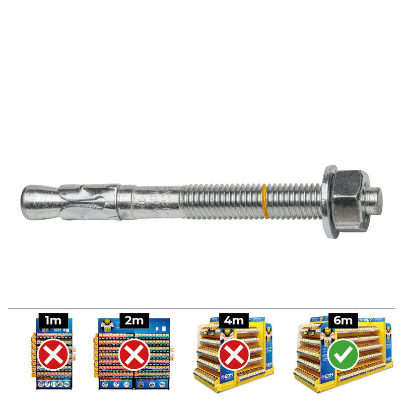 Caja 40 Unid, Anclaje Homologado Ce Bap Ø8X115Mm/50 Zincado Celo