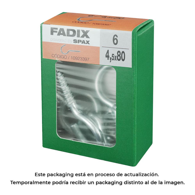 Box M 6 Units, Open Female Zinc 4.5X80Mm Fadix