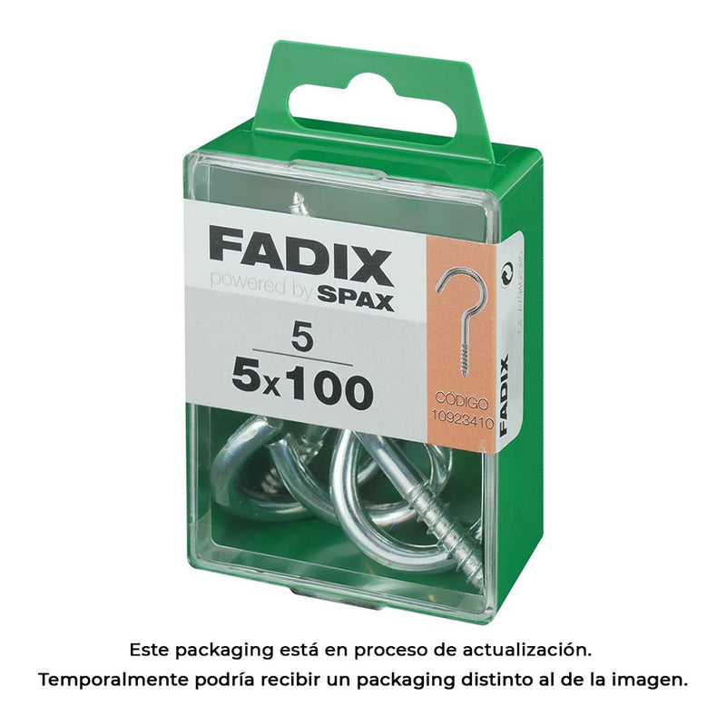 Caja M 5 Unid, Hembrilla Abierta Cinc 5,0X100Mm Fadix