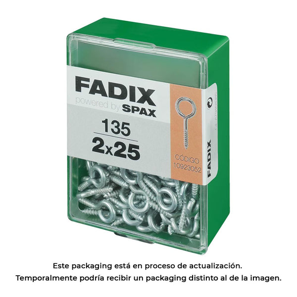 Box M 135 Units, Closed Female Zinc 2.0x25mm Fadix