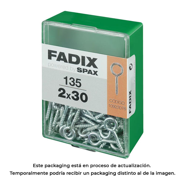 Box M 135 Units, Closed Female Zinc 2.0x30mm Fadix