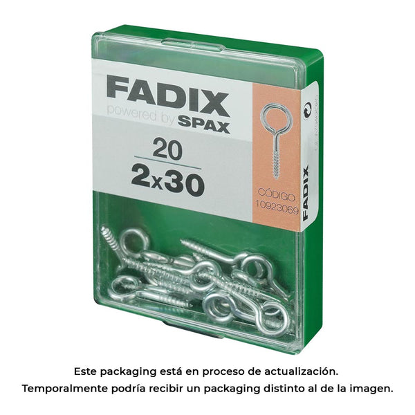 Box M 20 Units, Closed Female Zinc 2.0x30mm Fadix