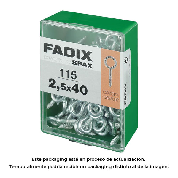 Box M 115 Units, Closed Female Zinc 2.5x40mm Fadix