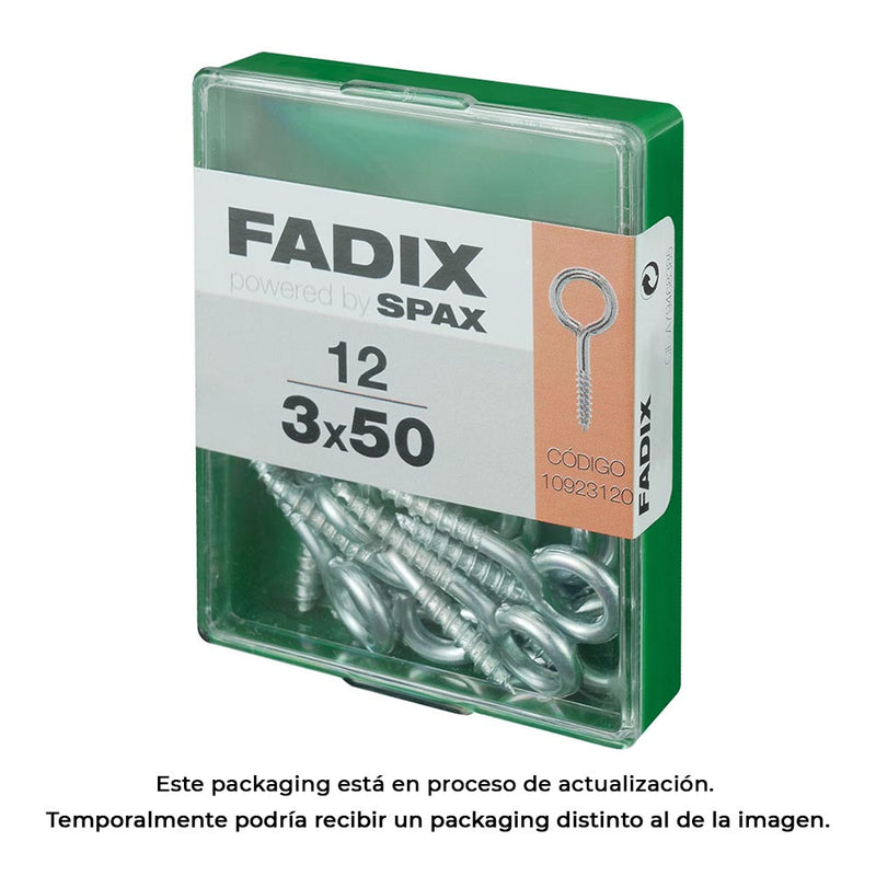 Caja M 12 Unid, Hembrilla Cerrada Cinc 3,0X50Mm Fadix