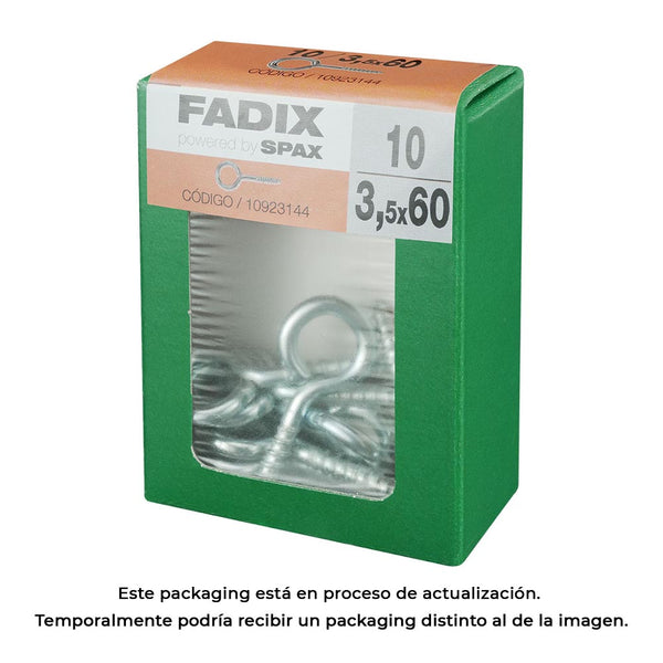 Box M 10 Units, Closed Female Zinc 3.5X60Mm Fadix