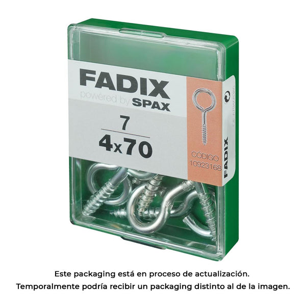 Caja M 7 Unid, Hembrilla Cerrada Cinc 4,0X70Mm Fadix