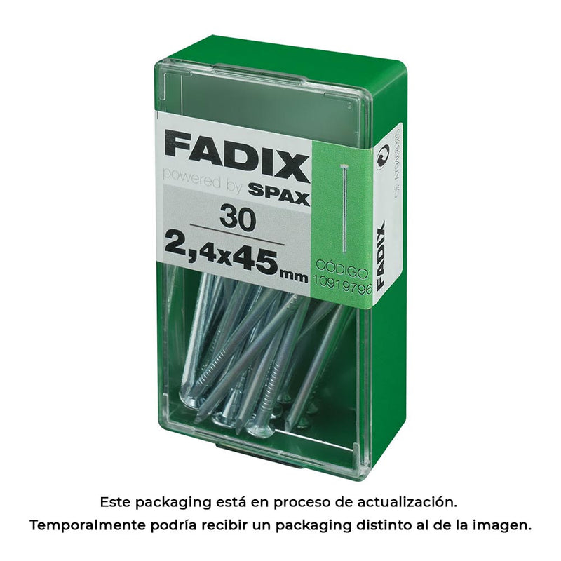 Box S 30 Units, Cp Steel Nail 2.4X45Mm Fadix