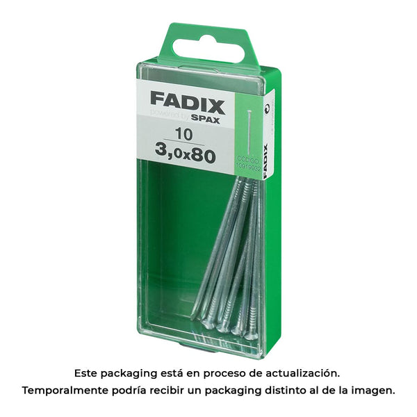 Caja M 10 Unid, Clavo Cp Acero 3,0X80Mm Fadix