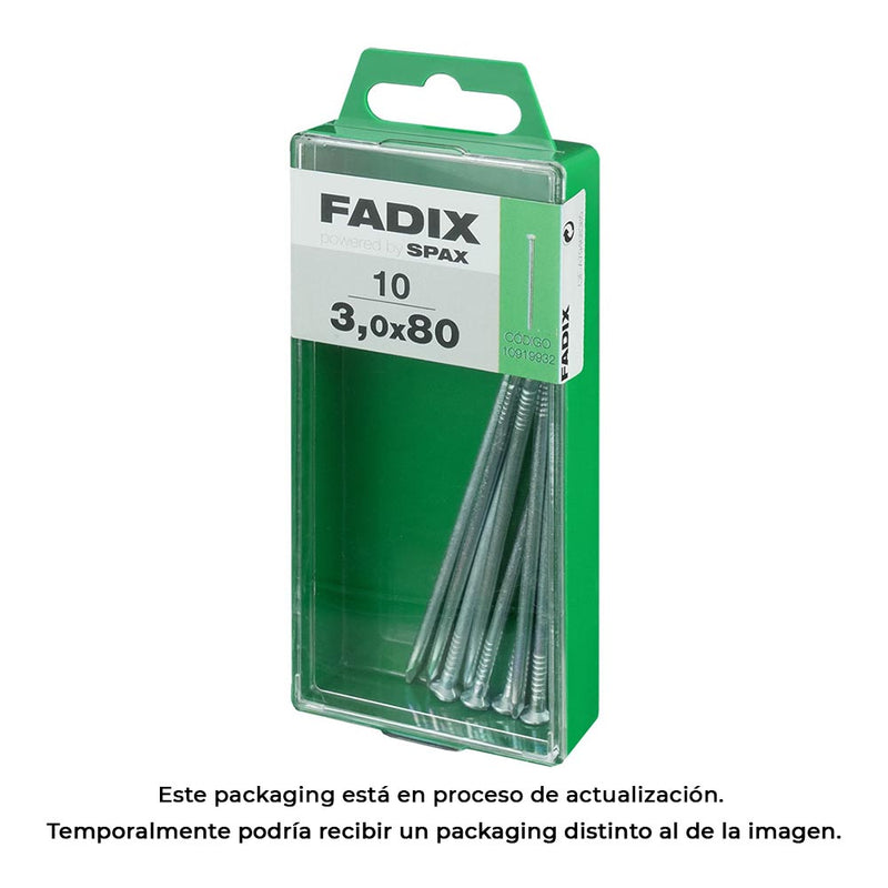 Box M 10 Units, Cp Steel Nail 3.0X80Mm Fadix