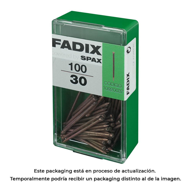 Box S 100 Pcs, Steel Nail For Skirting Board 1.5X30Mm Fadix