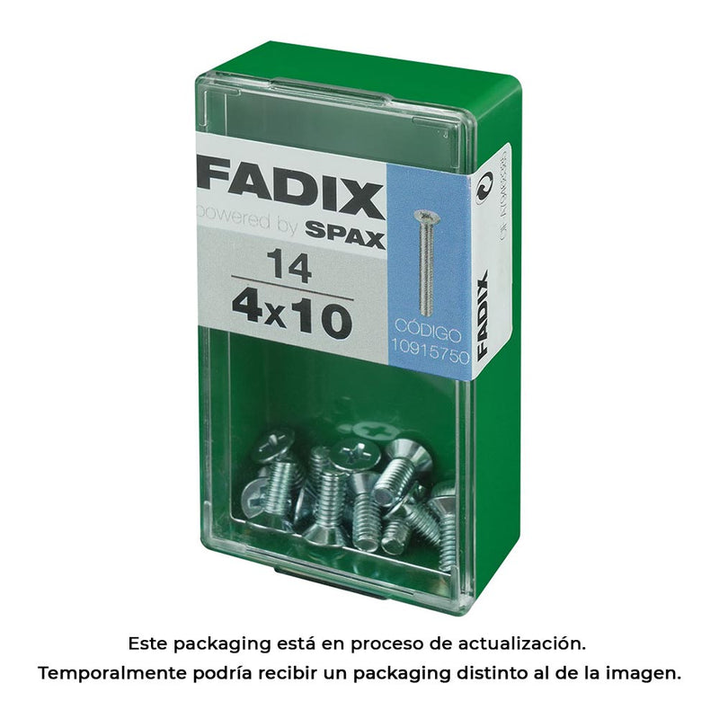 Box S 14 Units, Metric Screw Cp M 4X10Mm Fadix