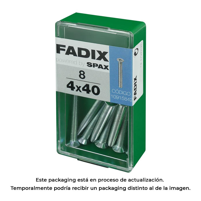 Caja S 8 Unid, Tornillo Metrica Cp M 4X40Mm Fadix