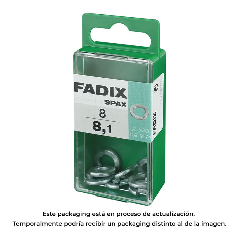 Caja S 8 Unid, Arandela Presion 8,1Mm Fadix