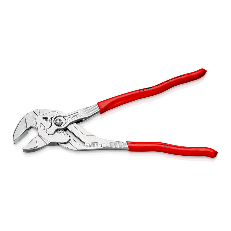 Pliers Wrench Pliers and Wrench in One Tool Chromed Plastic Coated 300 mm 8603300 Knipex