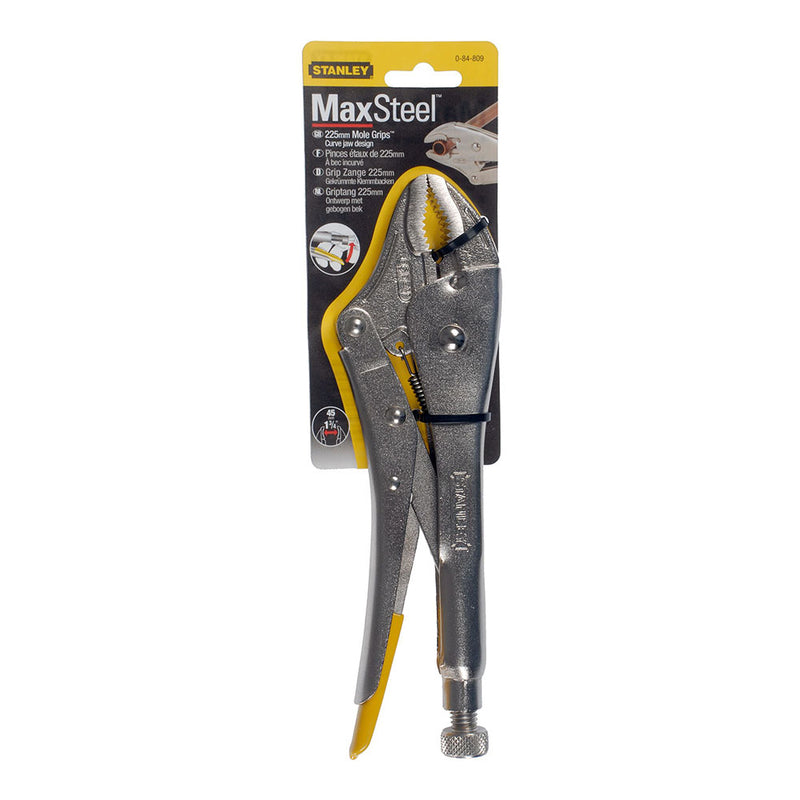 Maxsteel® Locking Clamp Curved Jaw 225mm 0-84-809 Stanley