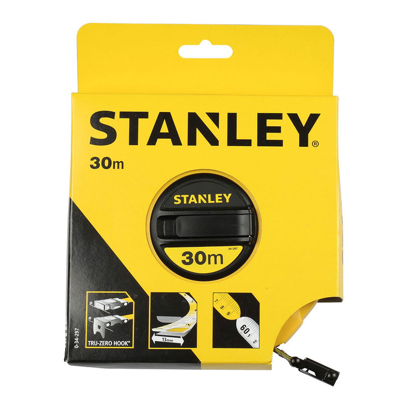 Long Fiberglass Tape 30M X 12.5Mm Closed 0-34-297 Stanley