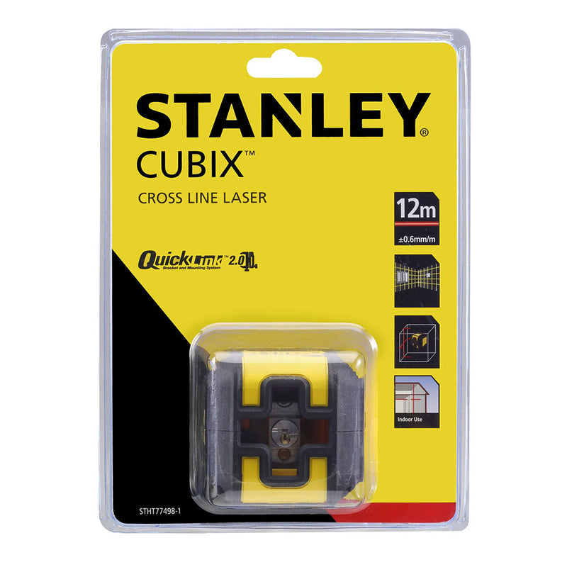 Stanley Cubix Red Cross Laser Level, 12M Range Stht77498-1