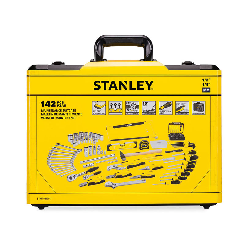 Kit De Mantenimiento Con Maletín De Aluminio 142 Piezas Stmt98109-1 Stanley