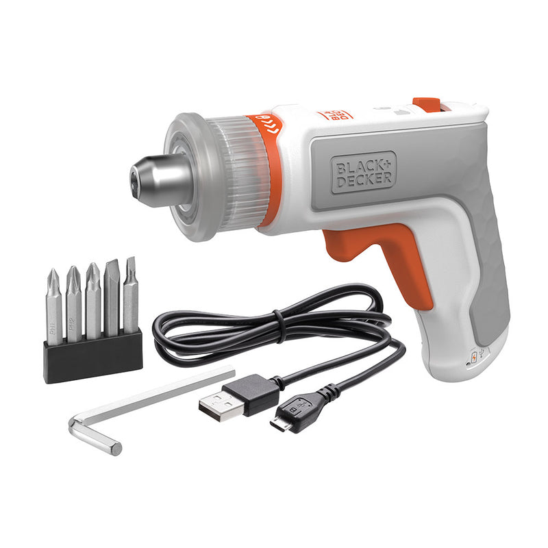 S,Of, Kit: Atornillador Hexdriver 3,6V + Aspirador De Mano 3,6V Bcknvcrta01-Qw Black & Decker