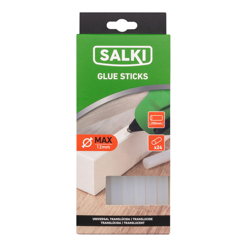 Glue Bars For Universal Use Ø12X200Mm Translucent 20430307 Salki