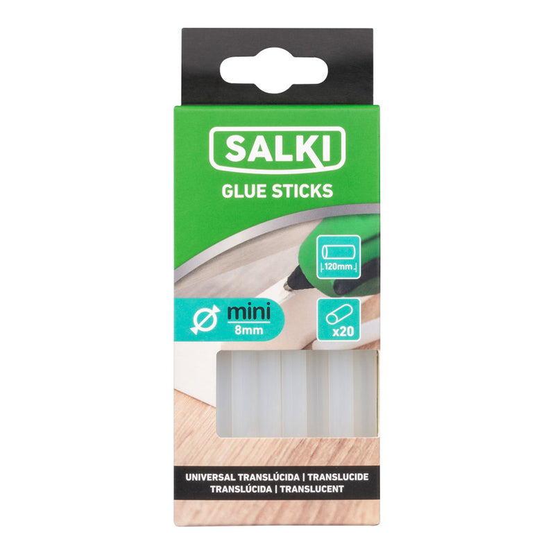 Glue Sticks For Decoration And Hobby Ø8X120Mm Translucent 20430308 Salki