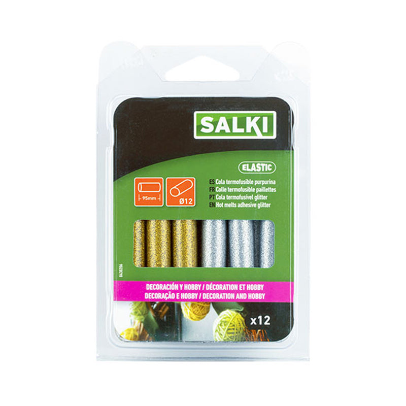 Glue Sticks Decoration And Hobby Ø12X95Mm Glitter Gold+Silver 430206 Salki