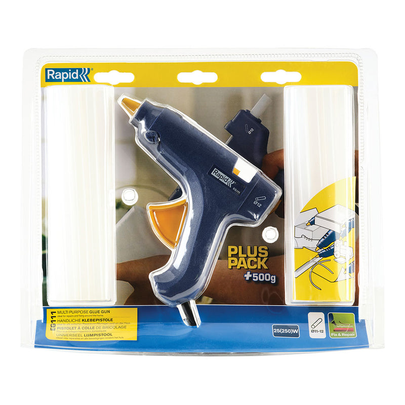 Glue Gun Eg111 + 500G, Transparent Glue 40303076 Rapid