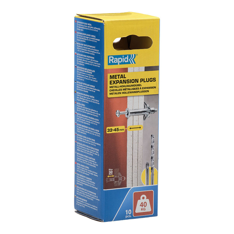 Blister 10 Unidades Taco De Expansión Metálico Ø11X80 Tornillo M5X89 5001552 Rapid