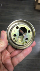 Escudo de seguridad niquelado para puerta de entrada