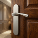 Manilla modelo '2015' de acero inoxidable ola con placa ovalada y tornillos ocultos para puertas