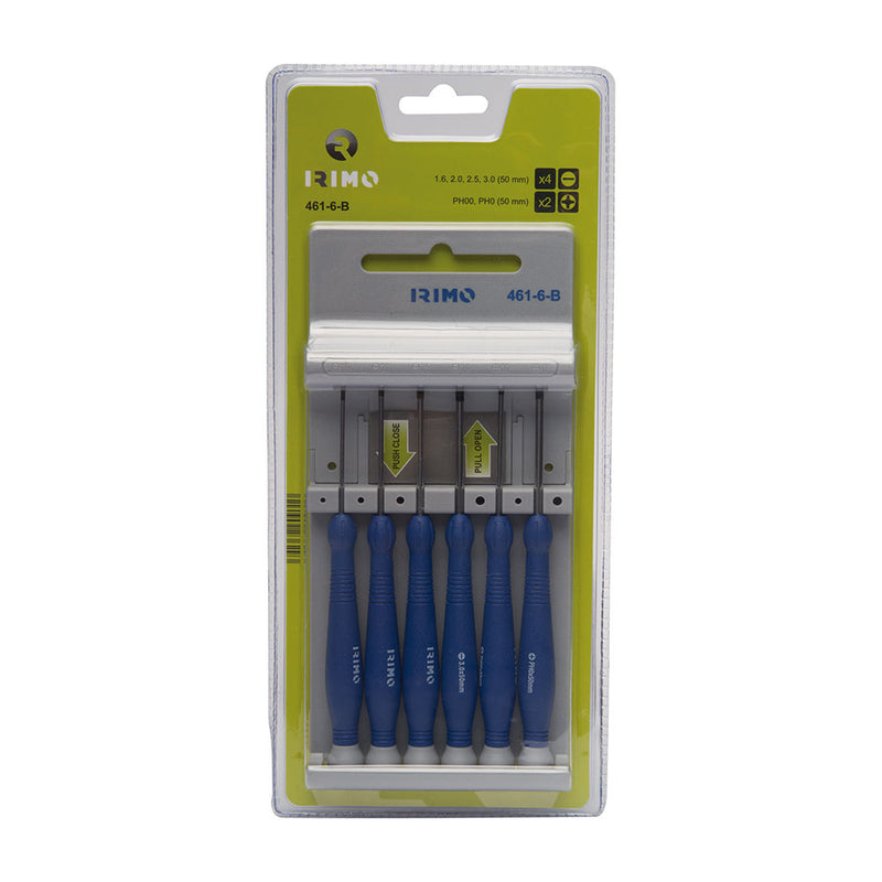 Set of 6 precision screwdrivers 461-6-b irimo