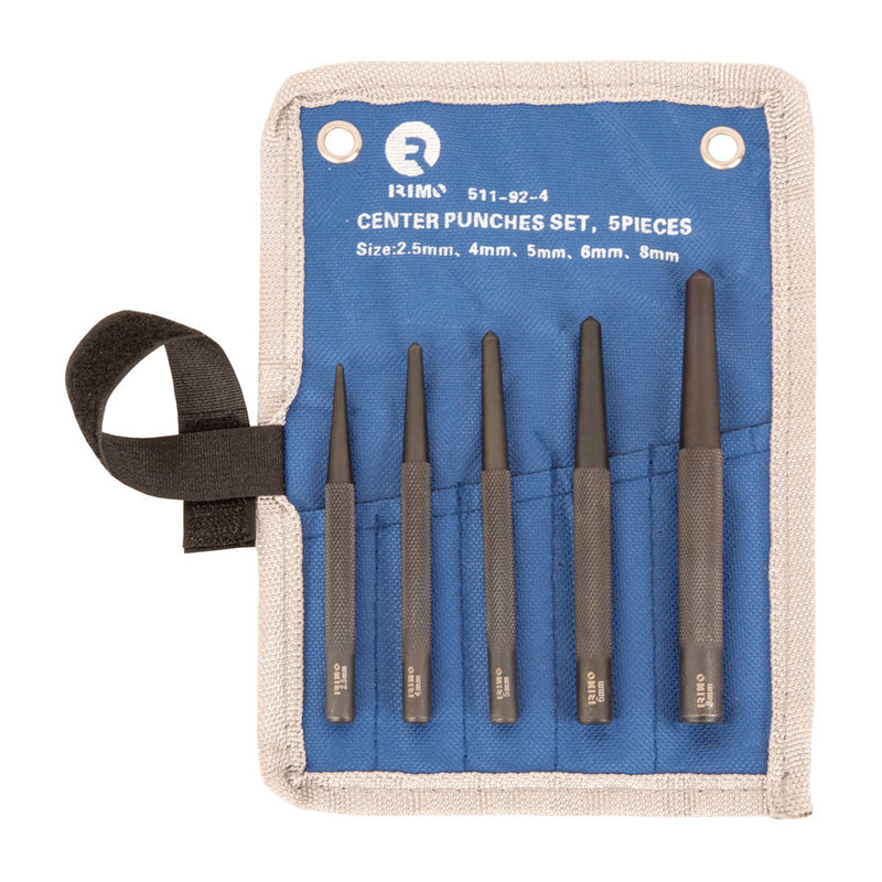 Set of 5 round punches (2.5,4,5,6,8mm) 511-92-4 irimo