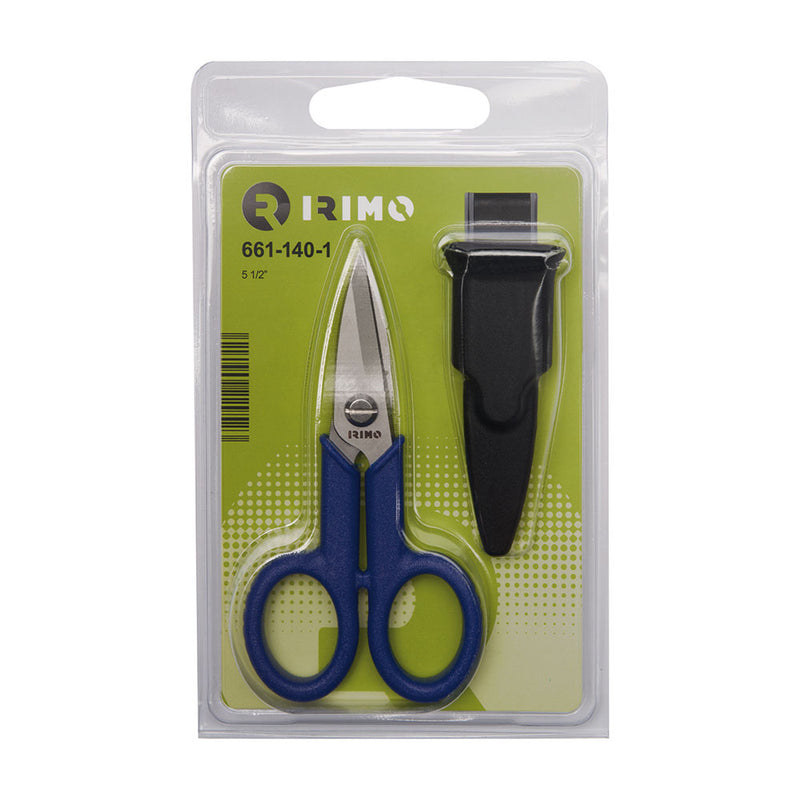 Electrician's scissors with PVC rings 43x145mm 5" 661-140-1 irimo