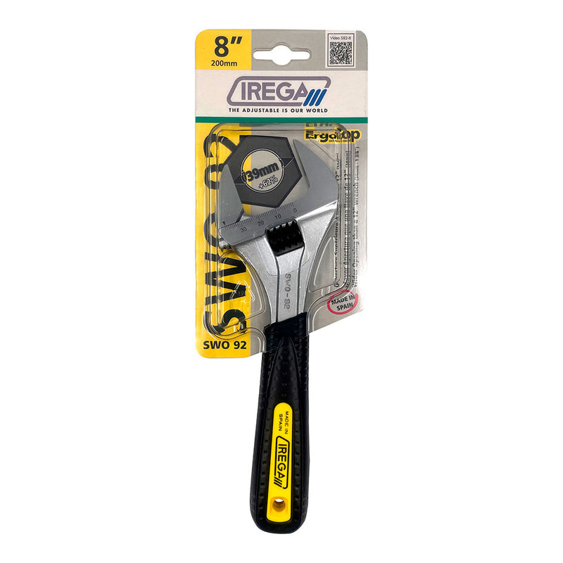 S, Of, Adjustable Wrench Irega Swo 92/Cbe- 8" Irega