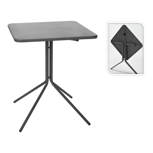 Folding Table 58x58x70cm Dark Grey, X99001620, Ambiance