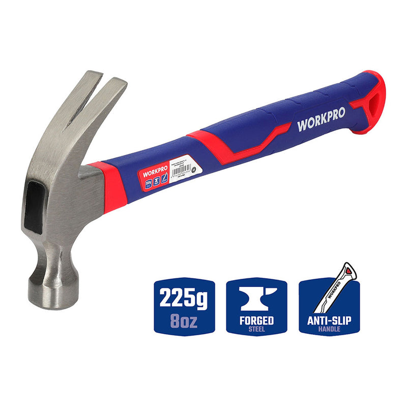 Workpro 225g Carpenter's Hammer with Fiberglass Handle