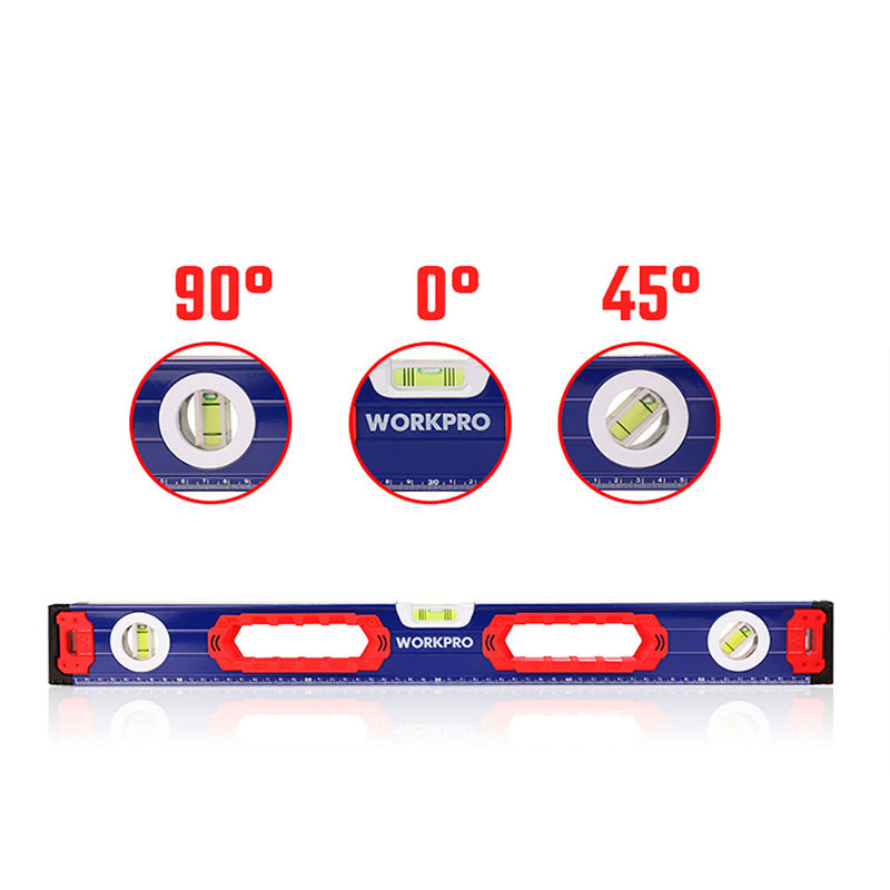 Workpro 60cm Magnetic Base Spirit Level