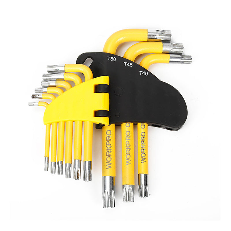 Juego De 9 Llaves Torx De Seguridad Workpro