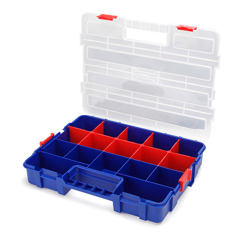 Stackable Compartment Organizer with Lid 18 Compartments Workpro