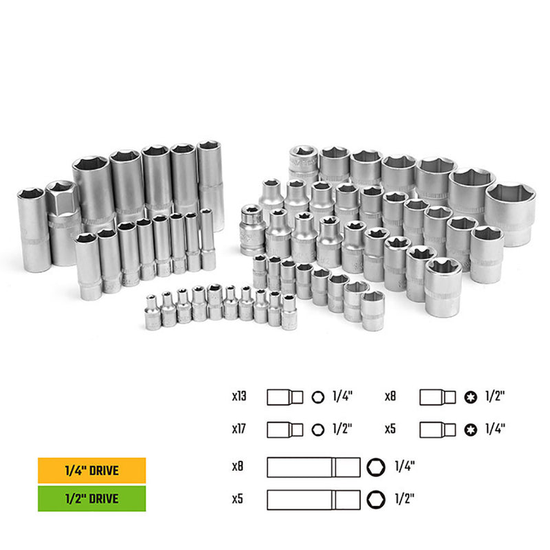 Juego De Herramientas Mecánicas De 108 Piezas Workpro