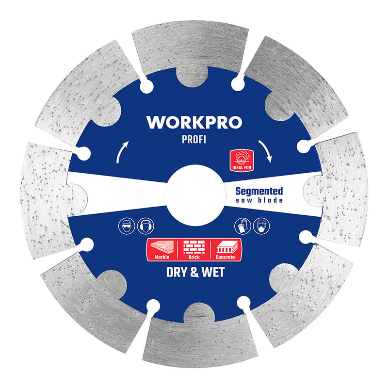 Diamond Disc, Profi Segmented Ø125X22.2Mm. Workpro