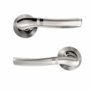 Manilla Dana con roseta redonda de aluminio para puertas