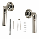 Manilla Dana con roseta redonda de aluminio para puertas