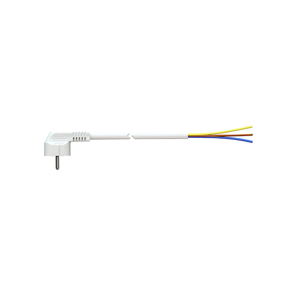 Cable With Schuko Plug 2M 3X1.5Mm 4.8Mm 16A 250V T/Tl White, Solera 7000/2,