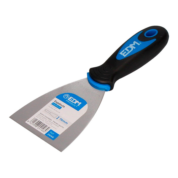 Professional Spatula Rubber Handle 75mm Edm