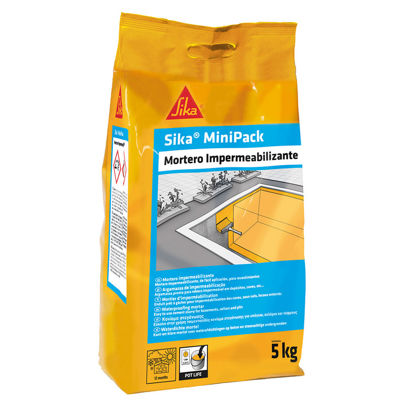 Sikaminipack Mortero De Impermeabilización Gris 5 Kg