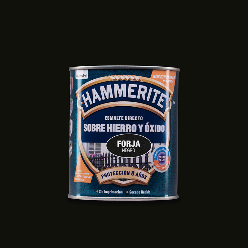 Hammerite Metallic Enamel Forge Black 0, 750L 5093196