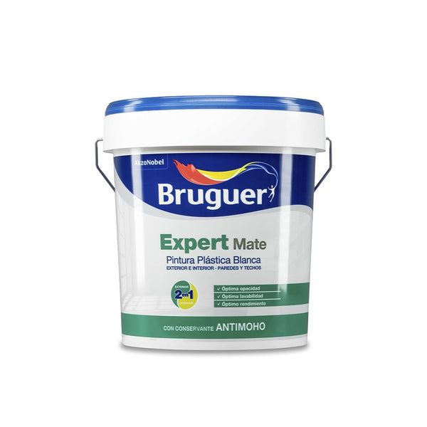 Expert White Matte Pp Paint 0.75L For Interior and Exterior 5222118 Bruguer